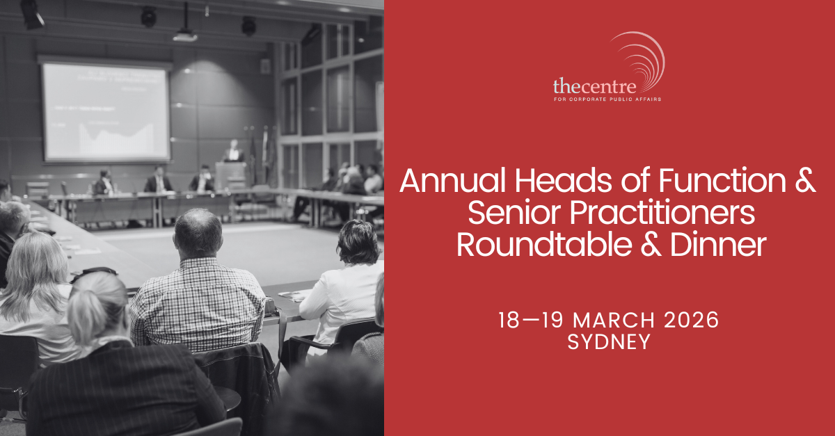2026 Heads of Function and Senior Practitioners Dinner and Roundtable