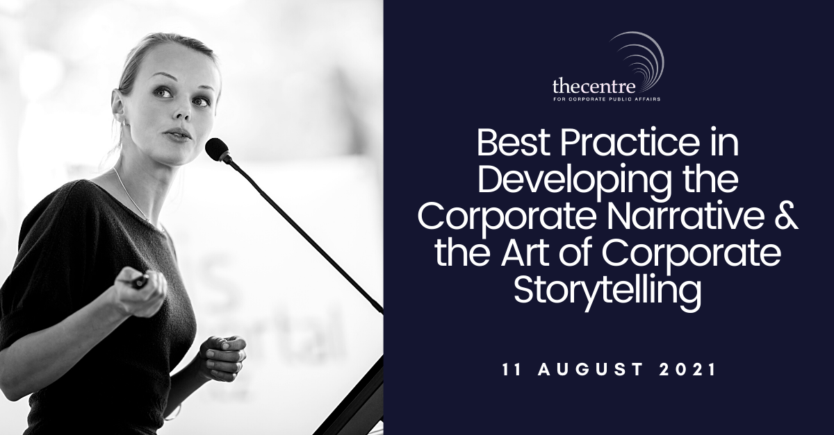 Best practice in developing the corporate narrative, and the art of corporate storytelling 2021