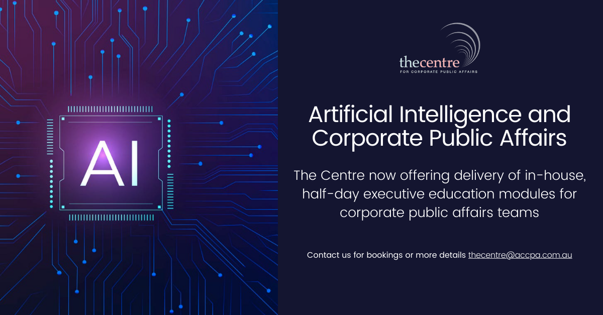 Artificial Intelligence and Corporate Public Affairs
