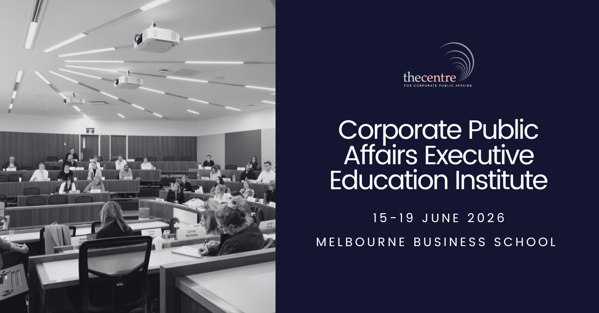 2026 Corporate Public Affairs Executive Education Institute