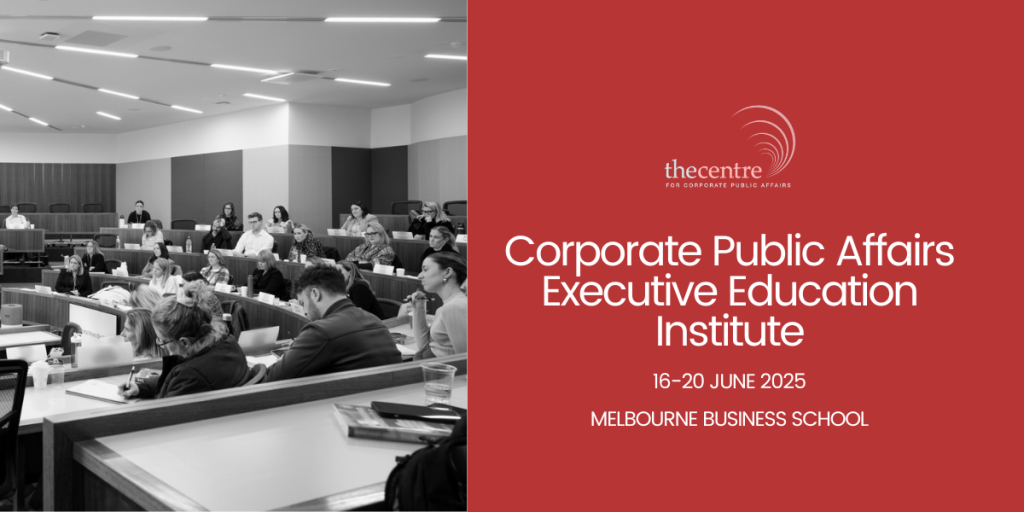 2025 Corporate Public Affairs Executive Education Institute