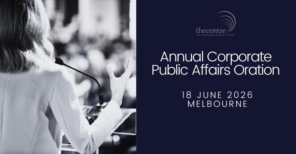 2026 Corporate Public Affairs Oration
