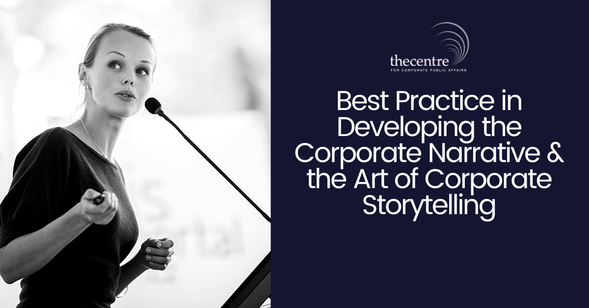 Best practice in developing the corporate narrative, and the art of corporate storytelling